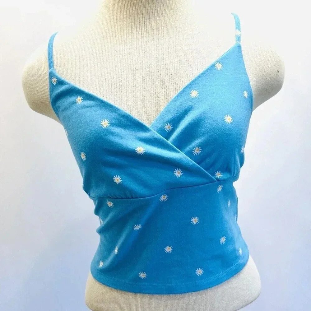 SO GOODS FOR LIFE Juniors Pullover Adjustable Straps Cropped Tank Top Sz Medium